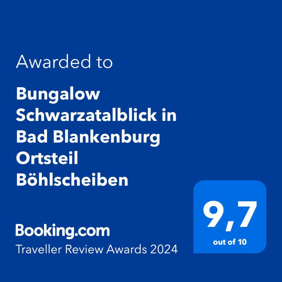 Bungalow Schwarzatalblick In Bad Blankenburg Ortsteil Boehlscheiben מראה חיצוני תמונה